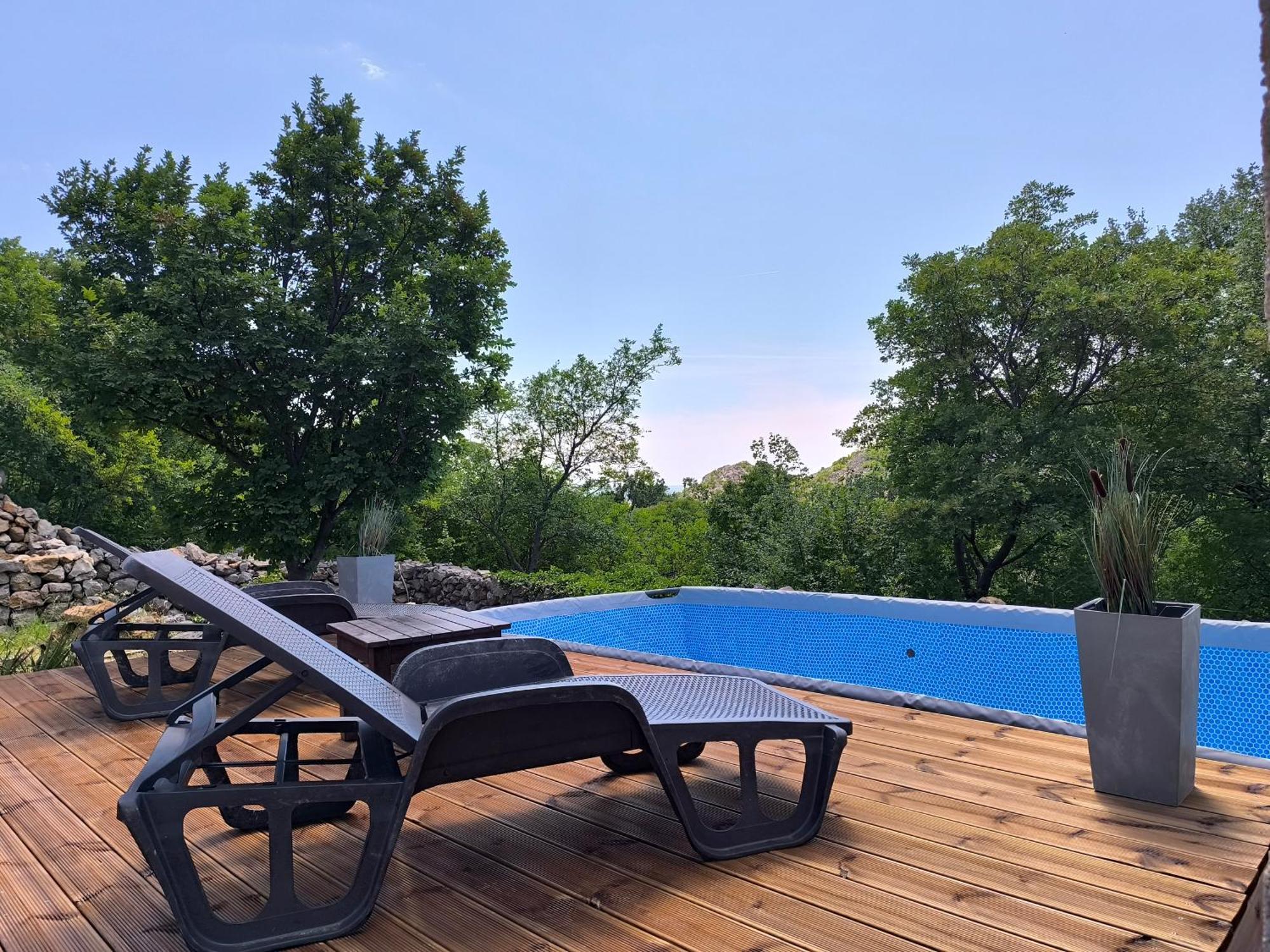 Holiday Home Lucija "" Private House With Pool "" Jablanac Exterior foto