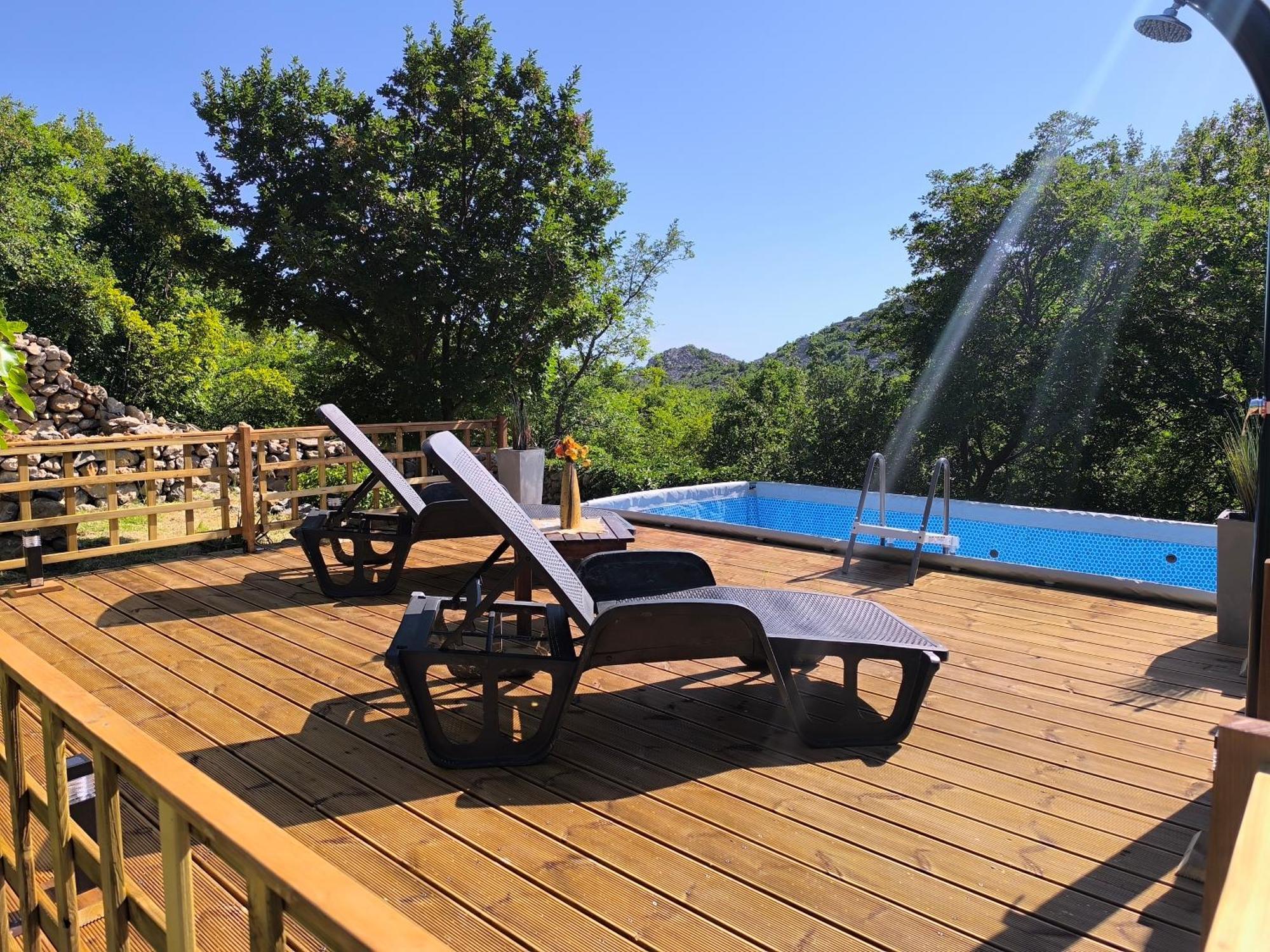 Holiday Home Lucija "" Private House With Pool "" Jablanac Exterior foto