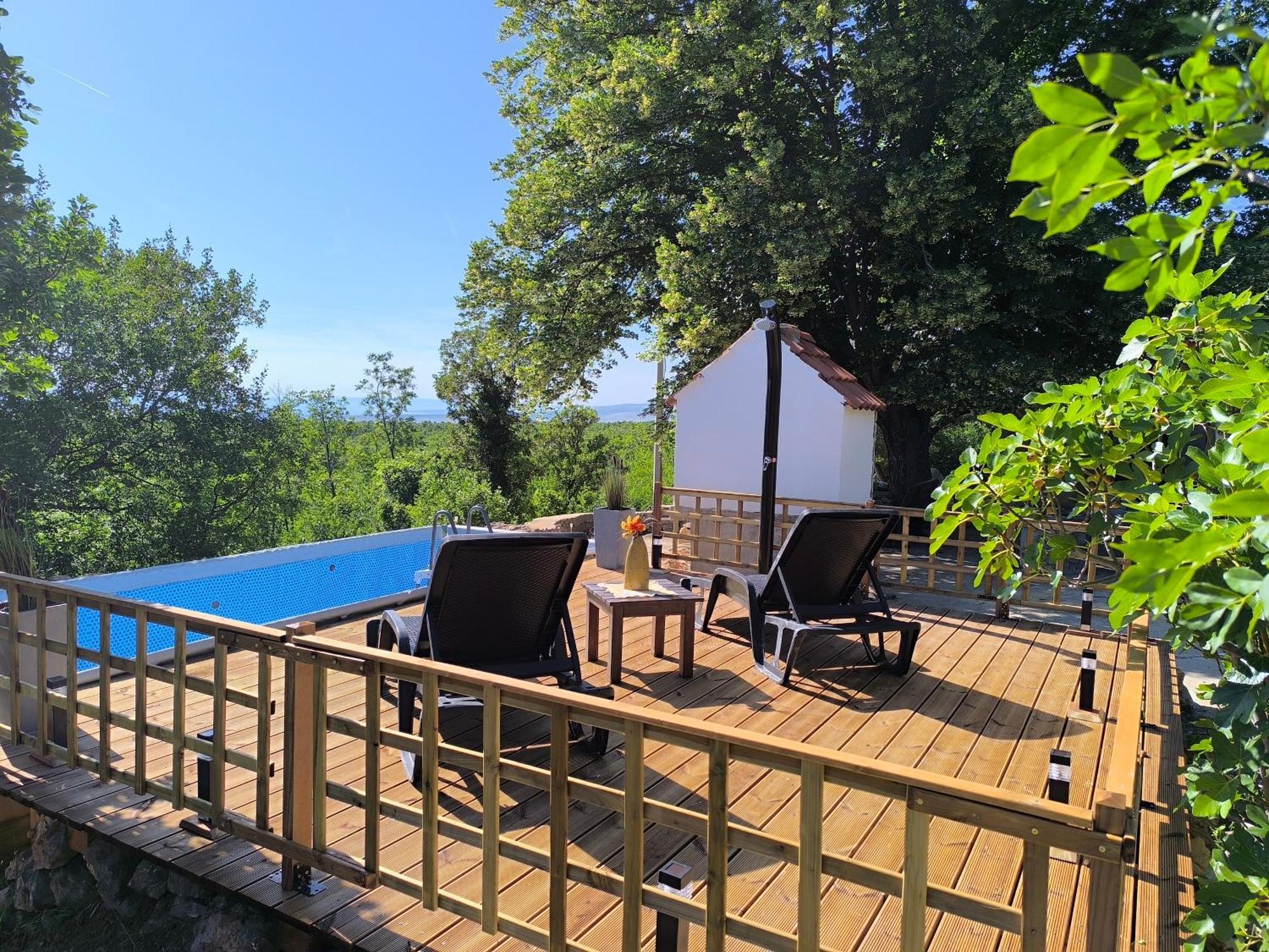 Holiday Home Lucija "" Private House With Pool "" Jablanac Exterior foto
